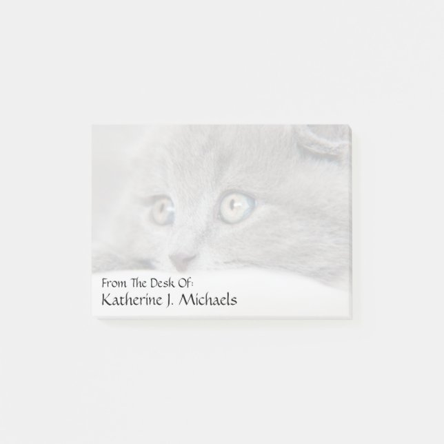 Notas Post-it® Ojos de gato (Anverso)
