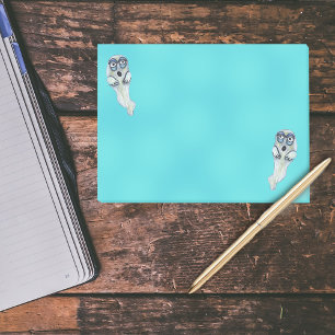 Notas Post-it® Ojos grandes Halloween del fantasma torpe tonto