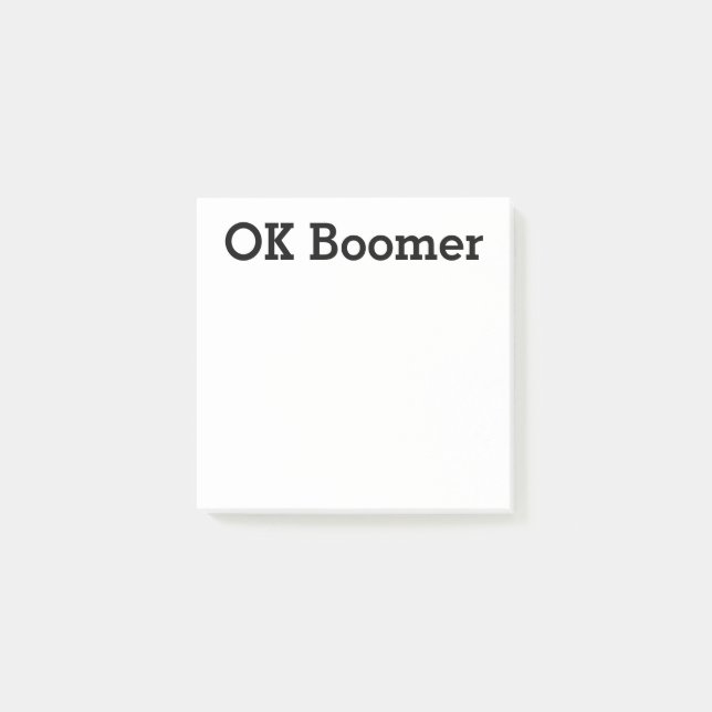 Notas Post-it® OK Boomer (Anverso)