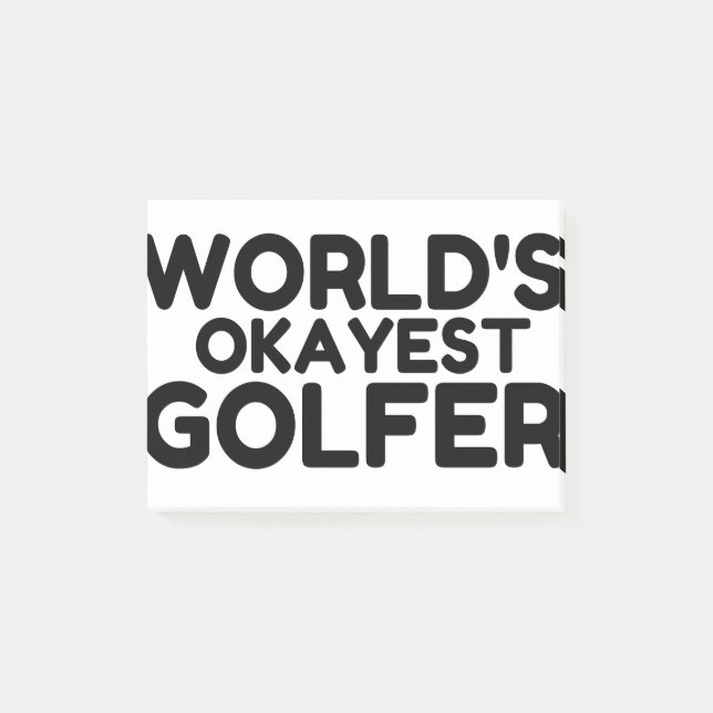 NOTAS POST-IT® OKAYEST GOLFER (Anverso)