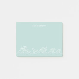 Notas Post-it® Olas del océano niños costeros personalizados