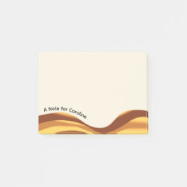 Notas Post-it® Olas Doradas