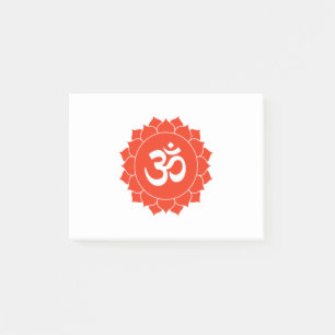 Notas Post-it® Om En Lotus, Diseño De Yoga Sagrado Meditación