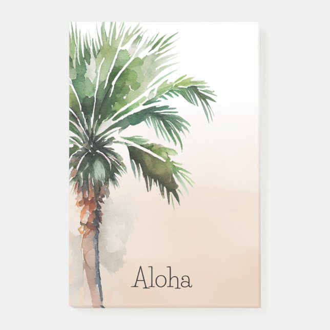 Notas Post-it® Ombre de palmera tropical (Anverso)