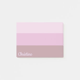 Notas Post-it® Ombre rayado rosado púrpura