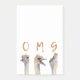 Notas Post-it® OMG Ostriches