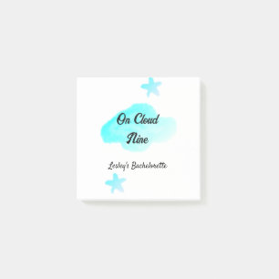Notas Post-it® On Cloud nine nubes pastel azul estrella despedida