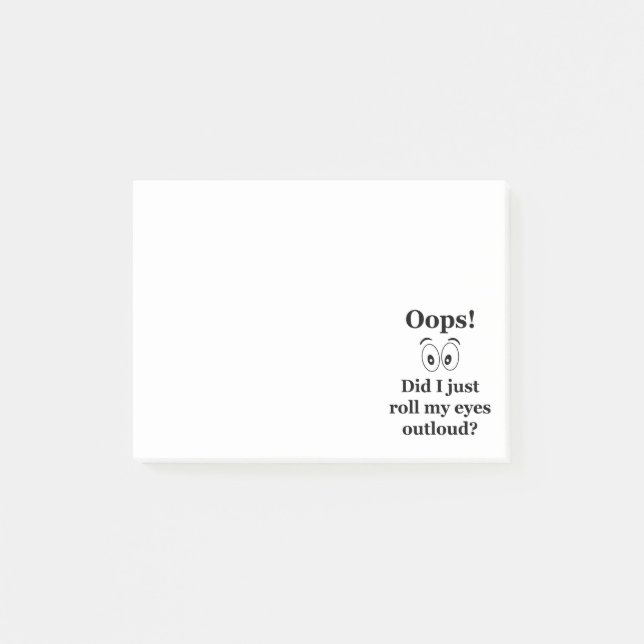 Notas Post-it® ¡Oops! (Anverso)