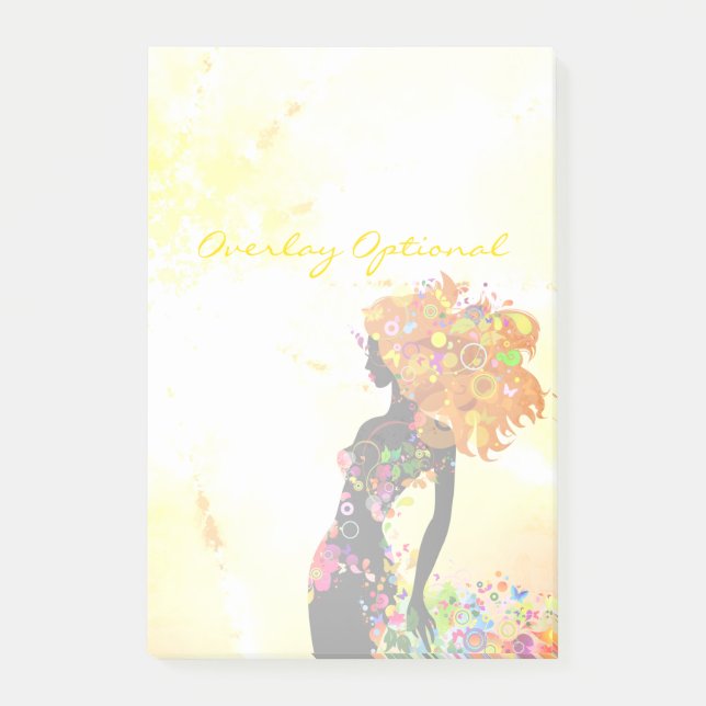Notas Post-it® Opciones de Butterfly Girl 5A (Anverso)