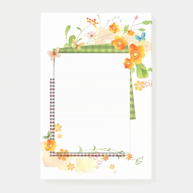 Notas Post-it® Opciones de decoración de flores 21 (Anverso)
