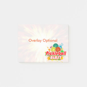 Notas Post-it® Opciones de la imagen de la ráfaga de Pickleball