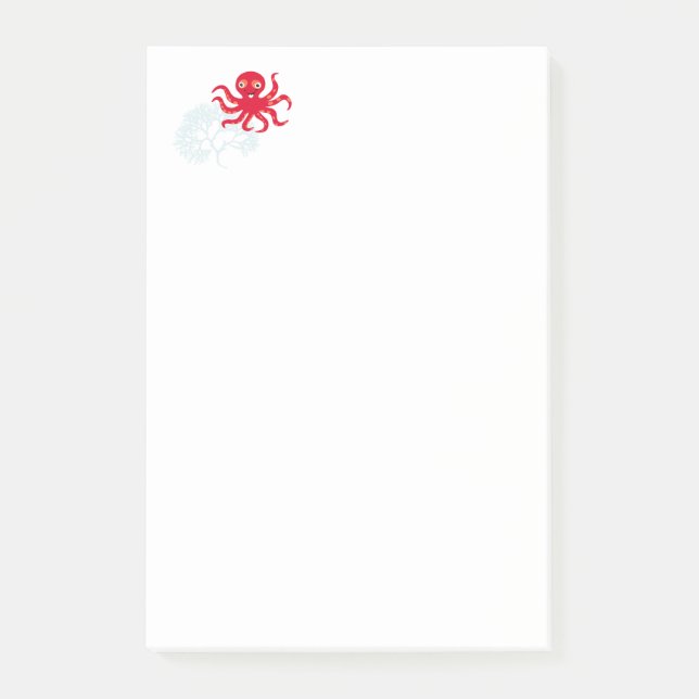 Notas Post-it® Opulpo divertido (Anverso)