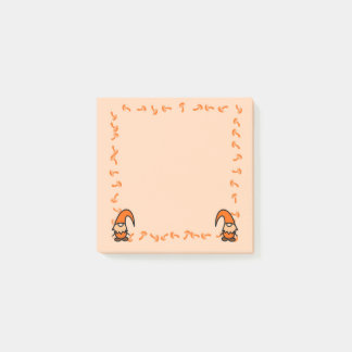 Notas Post-it® Orange Gnomes with Mushrooms Post it Notes