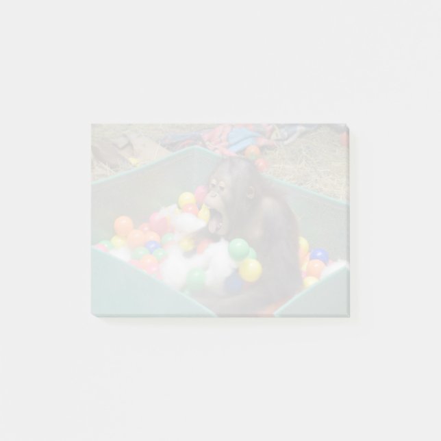 Notas Post-it® Orangutan Redd en National Zoo Post-it Notes (Anverso)