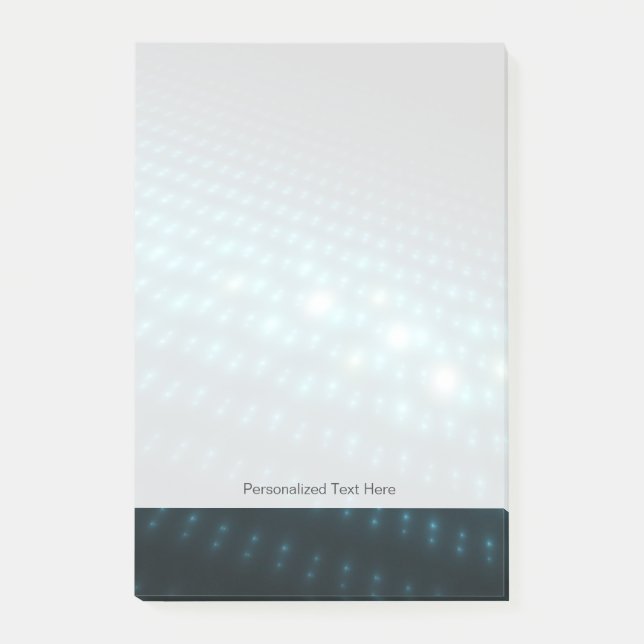 Notas Post-it® Orbs azules 3D (Anverso)