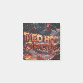 Notas Post-it® Orden Caliente Rojo