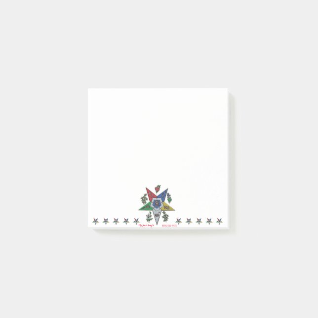 Notas Post-it® Orden De La Estrella Oriental (Anverso)