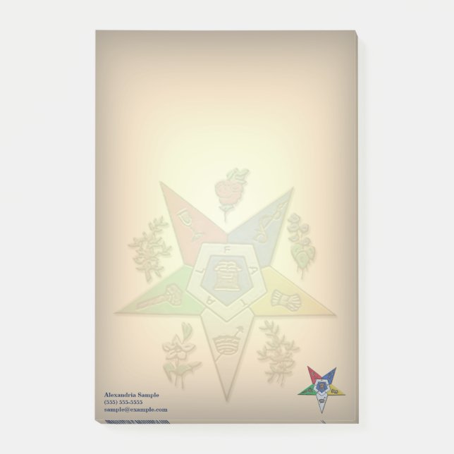 Notas Post-it® Orden De La Estrella Oriental (Anverso)