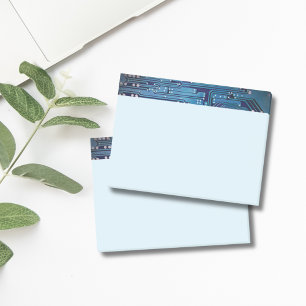 Notas Post-it® Ordenador de la placa del circuito azul elegante y