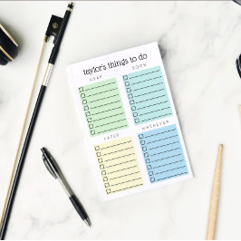 Notas Post-it® Organiza cosas para hacer amarillo verde azul