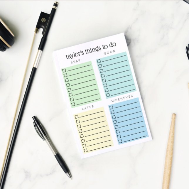 Notas Post-it® Organiza cosas para hacer amarillo verde azul (Subido por el creador)