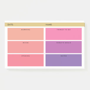 Notas Post-it® Organizador Diario de Tonos de Rosa y Morado