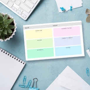 Notas Post-it® Organizador diario - Pasteles