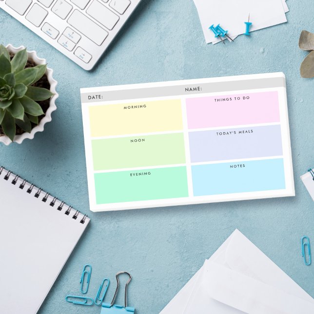 Notas Post-it® Organizador diario - Pasteles (Subido por el creador)
