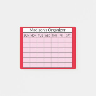 Notas Post-it® Organizador mensual de planificadores