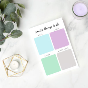 Notas Post-it® Organizar cosas para hacer Nombre personalizado