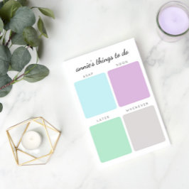 Notas Post-it® Organizar cosas para hacer | Nombre personalizado