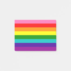 Notas Post-it® Orgullo arco iris 8 retro