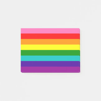 Notas Post-it® Orgullo arco iris 8 retro