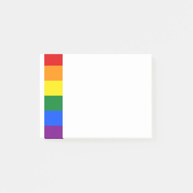 Notas Post-it® Orgullo arcoiris (Anverso)