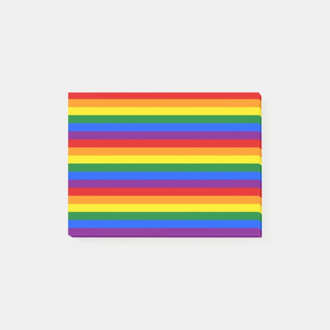 Notas Post-it® Orgullo arcoiris (Anverso)