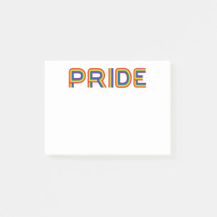 Notas Post-it® Orgullo Cartas arcoiris