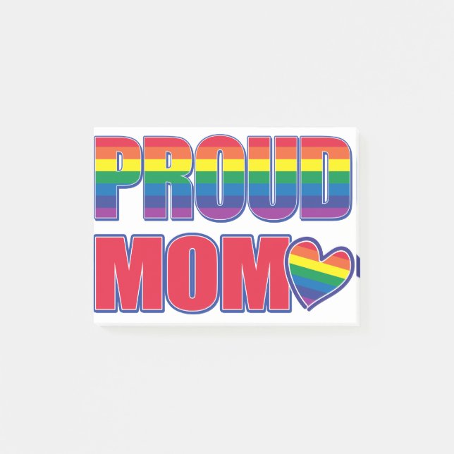 Notas Post-it® Orgullo de mamá Gay (Anverso)
