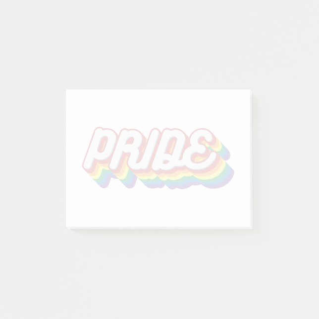 Notas Post-it® Orgullo| Estilo de los años 70 (Anverso)