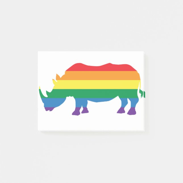 Notas Post-it® Orgullo Gay-Rhino (Anverso)