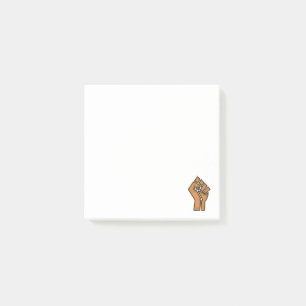 Notas Post-it® orgullo negro puño unidad historia unidad Africano