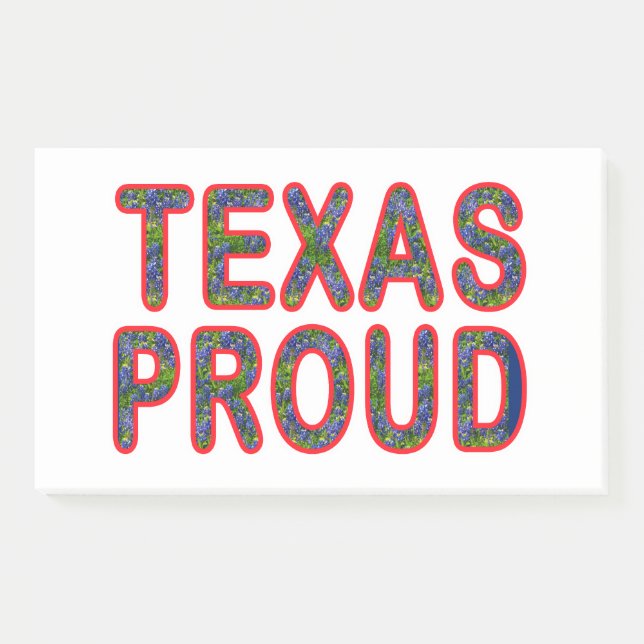 Notas Post-it® Orgulloso Bluebonnet de Texas (Anverso)