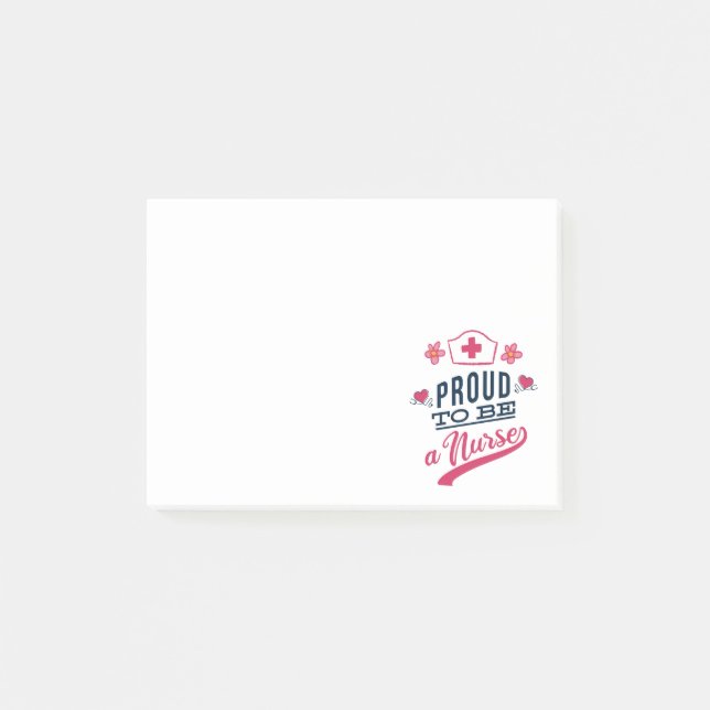 Notas Post-it® Orgulloso de ser enfermera (Anverso)