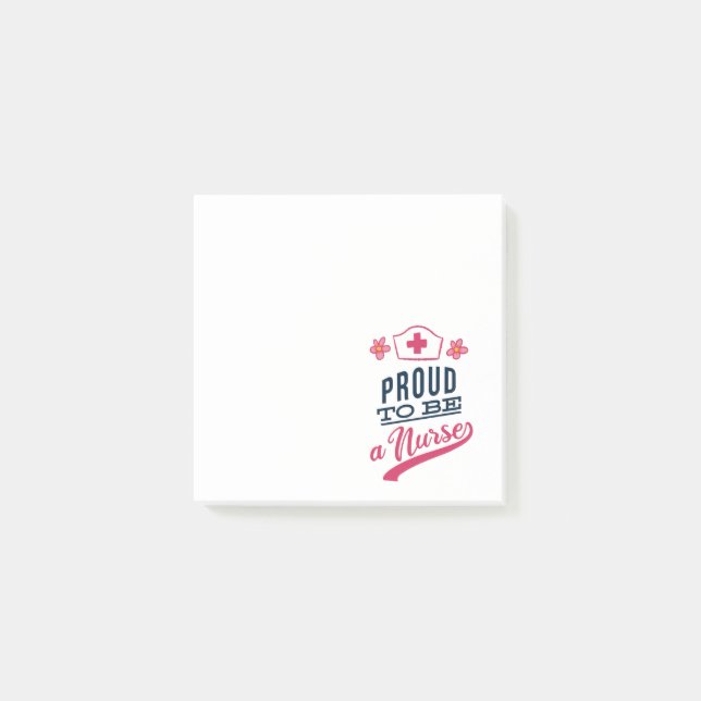 Notas Post-it® Orgulloso de ser enfermero (Anverso)