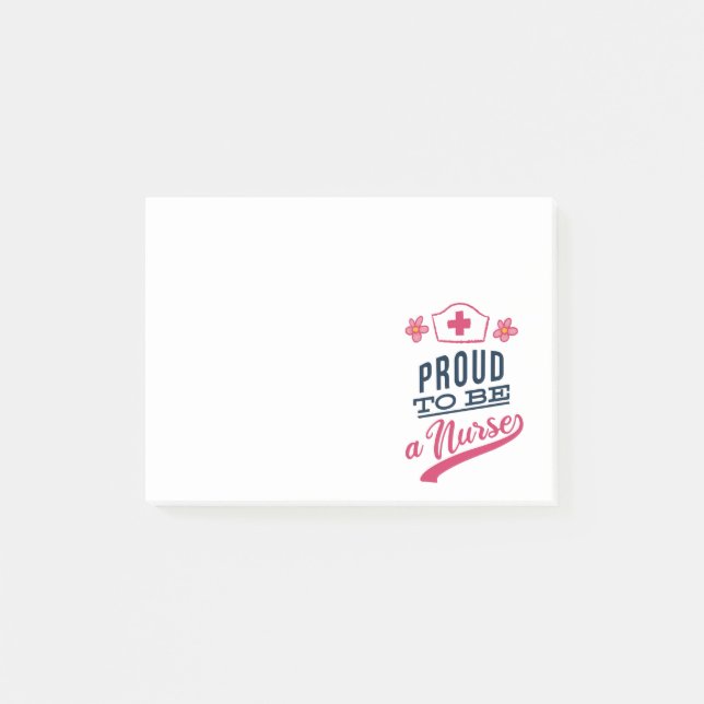 Notas Post-it® Orgulloso de ser enfermero (Anverso)