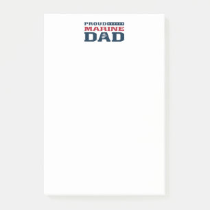Notas Post-it® Orgulloso Marine Dad