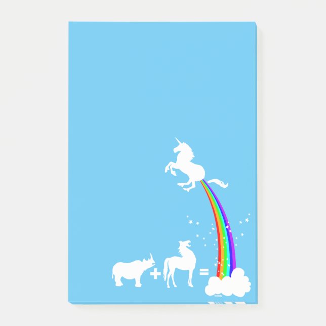 Notas Post-it® Origen del unicornio (Anverso)