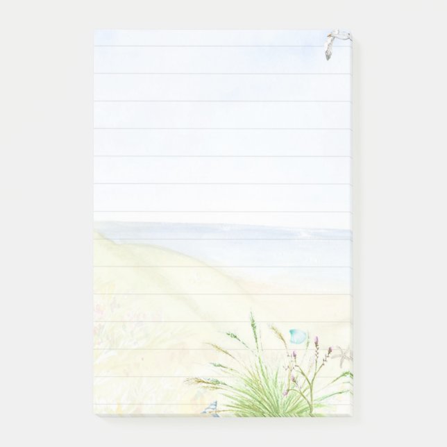 Notas Post-it® Orilla del mar (Anverso)