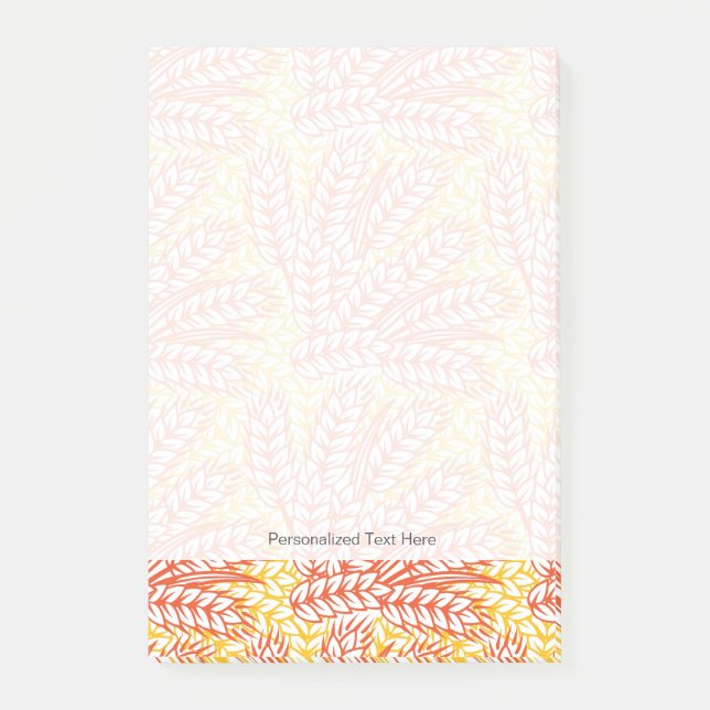 Notas Post-it® Ornamento con orejas de trigo (Anverso)