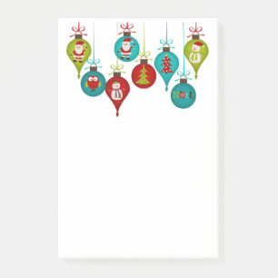 Notas Post-it® Ornamentos de Navidad
