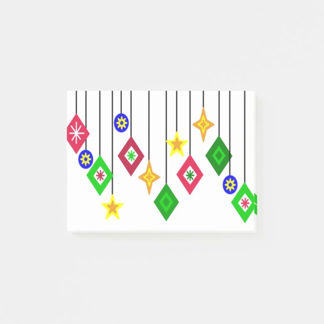 Notas Post-it® Ornamentos de Navidad (Anverso)